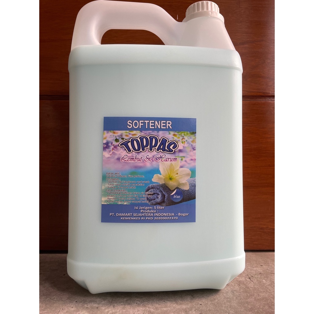 Toppas Softener Pewangi Pakaian 5 Liter (Pink, Blue, Ungu)