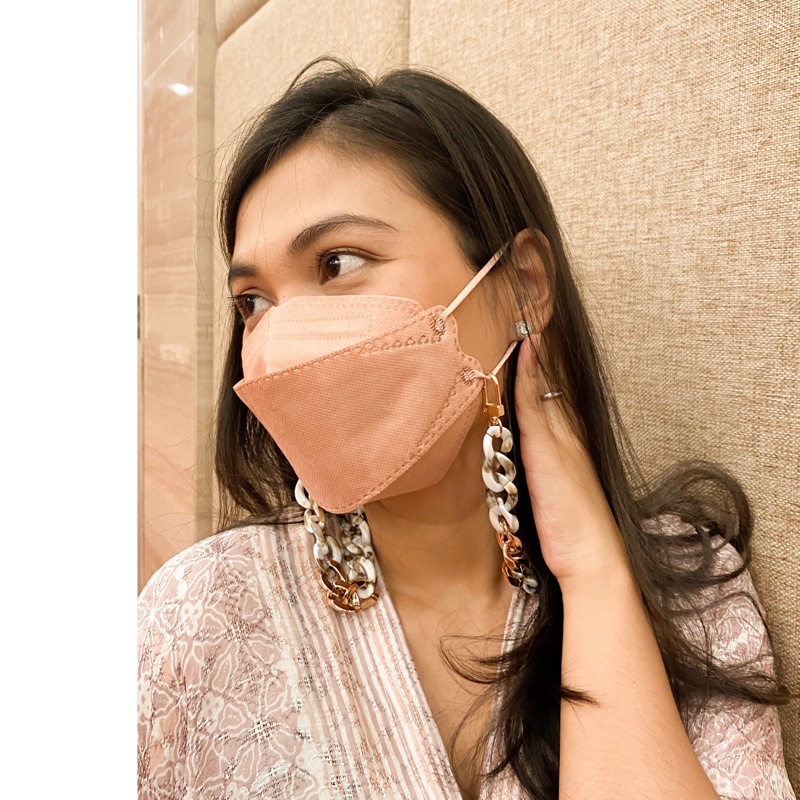 Jaipur Marble Chain Strap Mask | Tali Masker | Hijab Connector