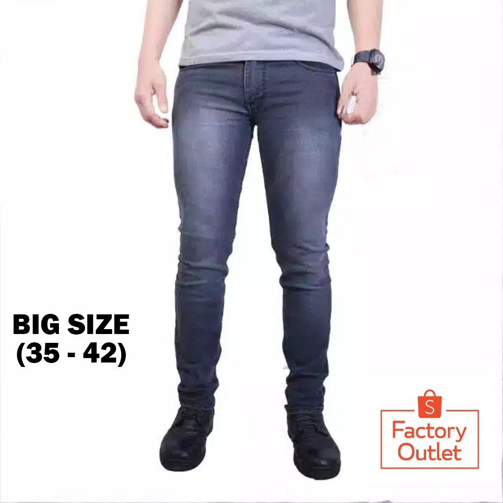 Kent Celana Panjang Jeans Big Size Darkgrey