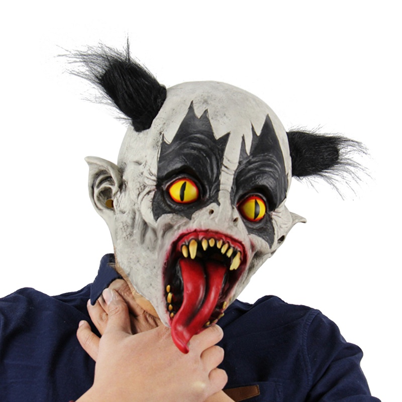 Perisai Badut Horror Bahan Latex Untuk Pesta Halloween