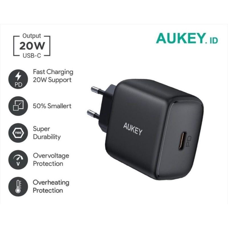 Aukey Adaptor PA-R1 20W Minima Nano USB-C PD