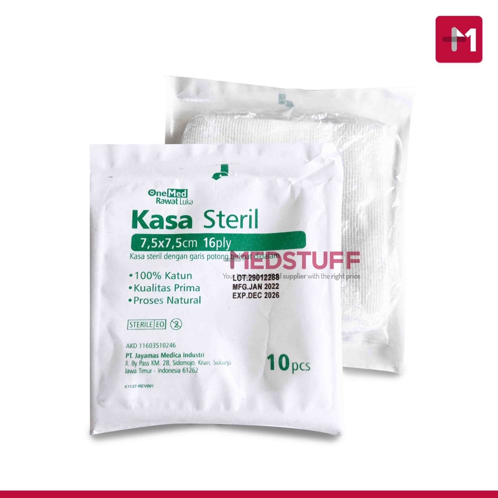 Kasa Steril 71610 Onemed Kasa Steril Onemed 7.5x7.5cm 16ply isi 10s