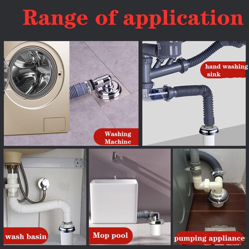 Sambungan Pembuangan Air Mesin Cuci/Floor Drain Washing Machine Saringan/Floor Drain Mesin Cuci/Washing Machine Floor Drain Connector Deodorization Anti-overflow