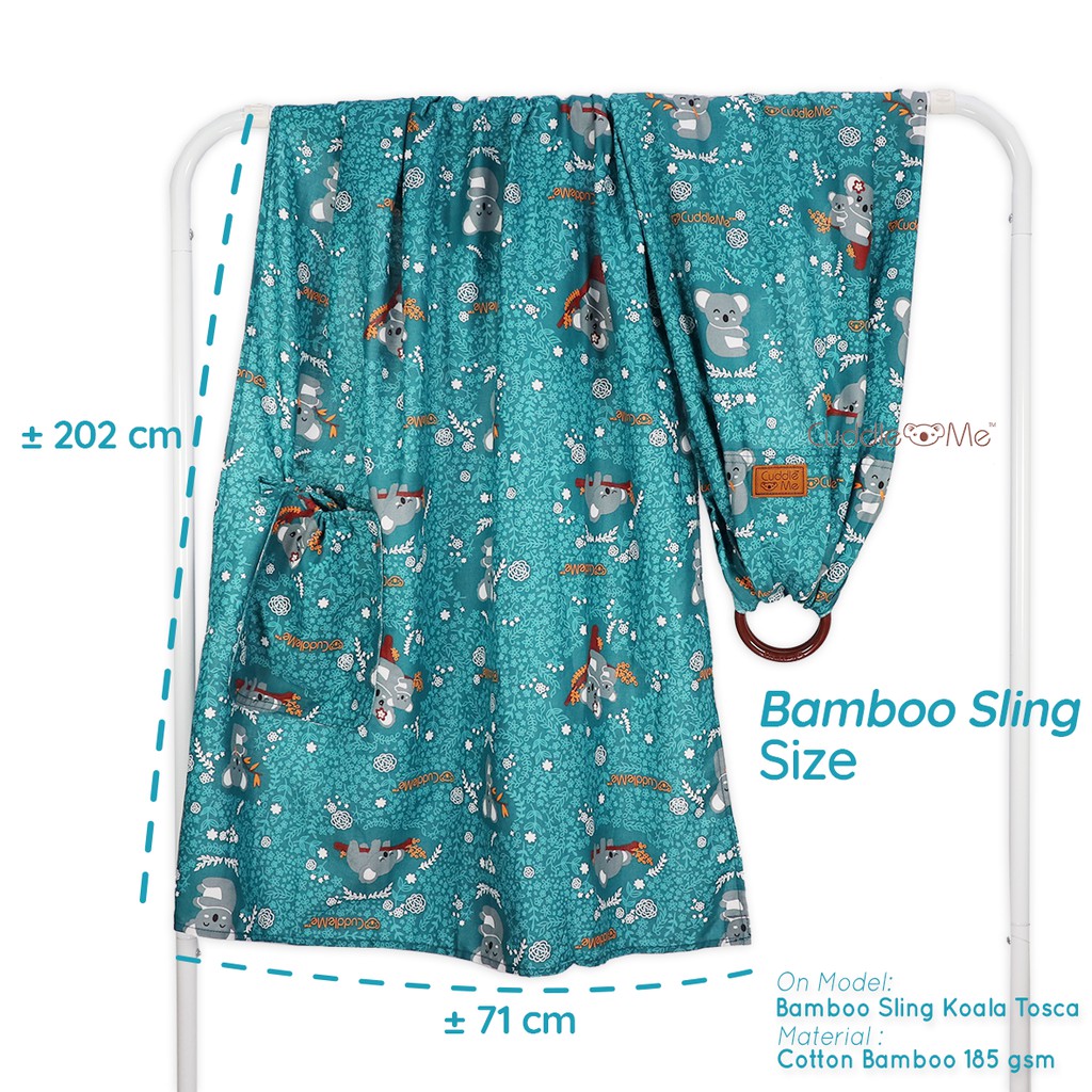 [FREE GIFT]  Ringsling Cuddle Me Gendongan Ring Sling Bamboo CuddleMe