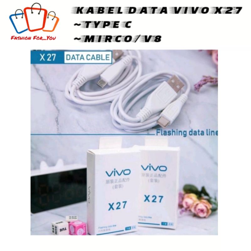 KABEL DATA ORI VIVO FAST CHARGING TYPE C / MIRCO USB BRAND - VIVO