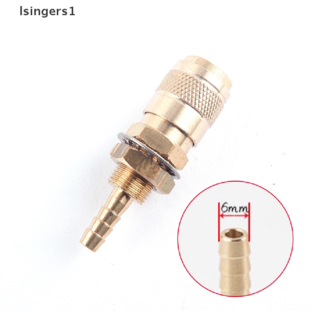 (lsingers1) Adapter Konektor Gas Water Coolinged Untuk Stang Las TIG / MIG M6 / M8