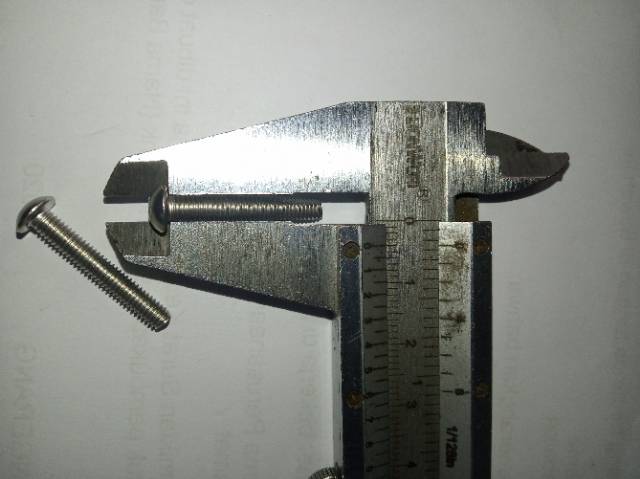 Button L M4 x 25 (2.5cm) stainless 304