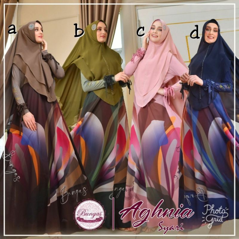 AGHNIA SYARI BY BUNGAS READY ORIGINAL 100%