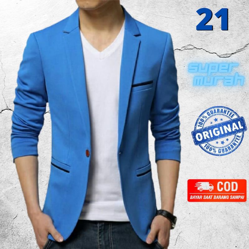 JAS BLAZER BIRU MUDA