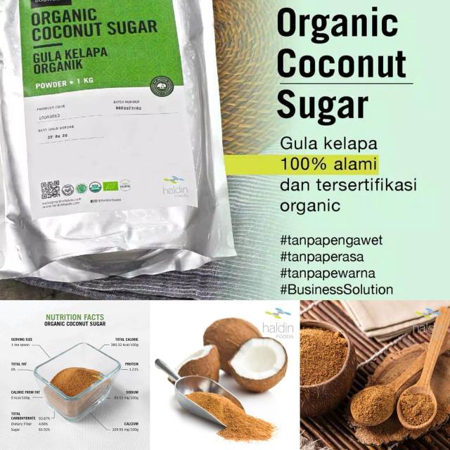 

Gula Kelapa Organik 1 Kg | Coconut sugar organic