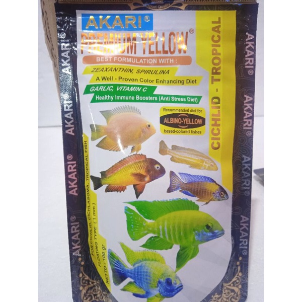 AKARI PREMIUM YELLOW Cichchild Tropical(Healty Immune Bosster)