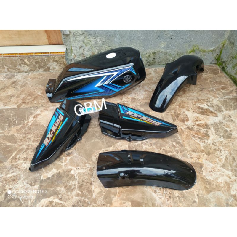 BODY SET RX KING 2004-body set rxking 2004 hitam list biru