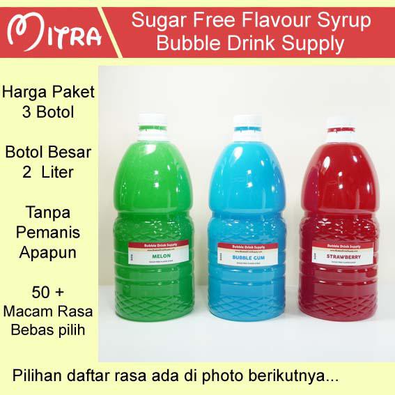 

Perisa / Paket 3 Botol Besar Sugar Free Flavor Bds Aneka Rasa | Tanpa Pemanis