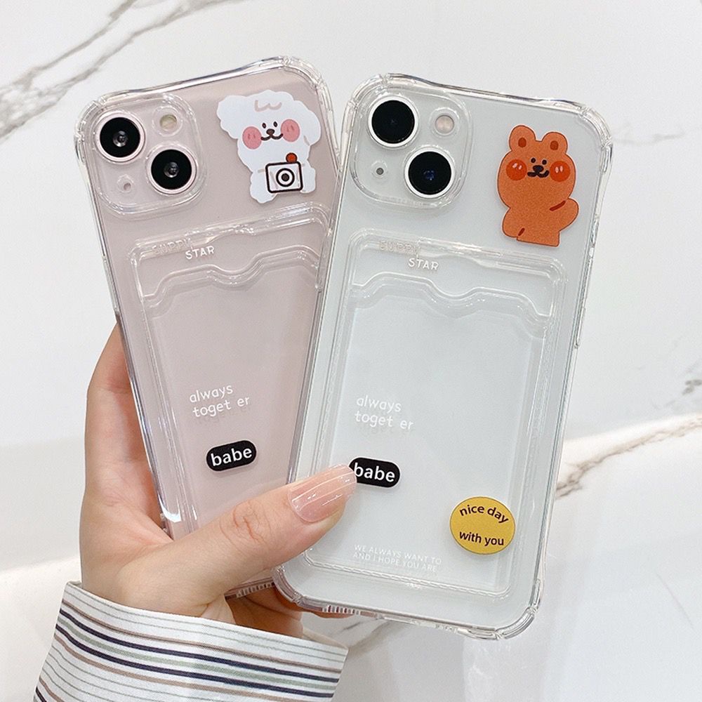 Tpu Case Motif Babe Slot Kartu For Iphone 7 8 7+ 8+ XR 11 12 13 14