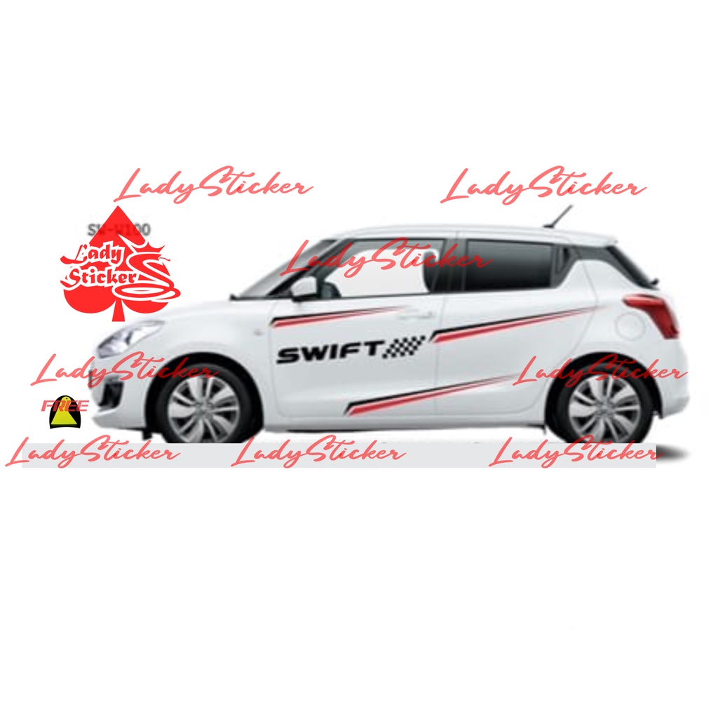 STRIPING STIKER MOBIL SUZUKI SWIFT STIKER LIST MOBIL SUZUKI SWIFT