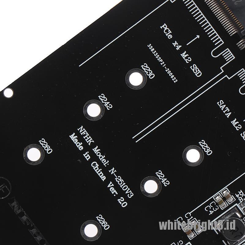 &lt; White3 &gt; Adapter SATA M.2 SSD Ke 2.5 &quot;SATA NVMe M.2 NGFF SSD Ke SFF-8639