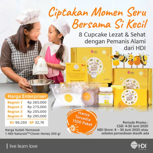Clover Honey HDI - Paket Kreasi Cupcake