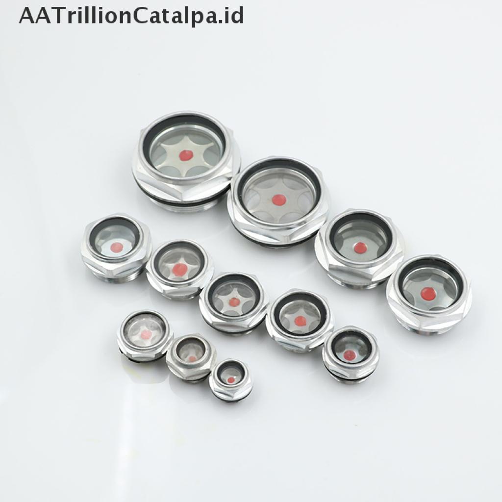 (Aatrillioncatalpa) Kompresor Udara Level Sight Glass Bahan Metal Ukuran 16mm - 48mm