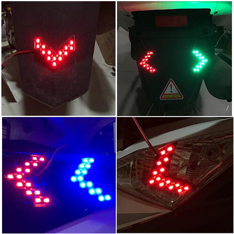 Kaca Spion led Panah Lampu Spion led panel Indikator Spion Sein Lampu Mobil led Spion light style Merah Kuning