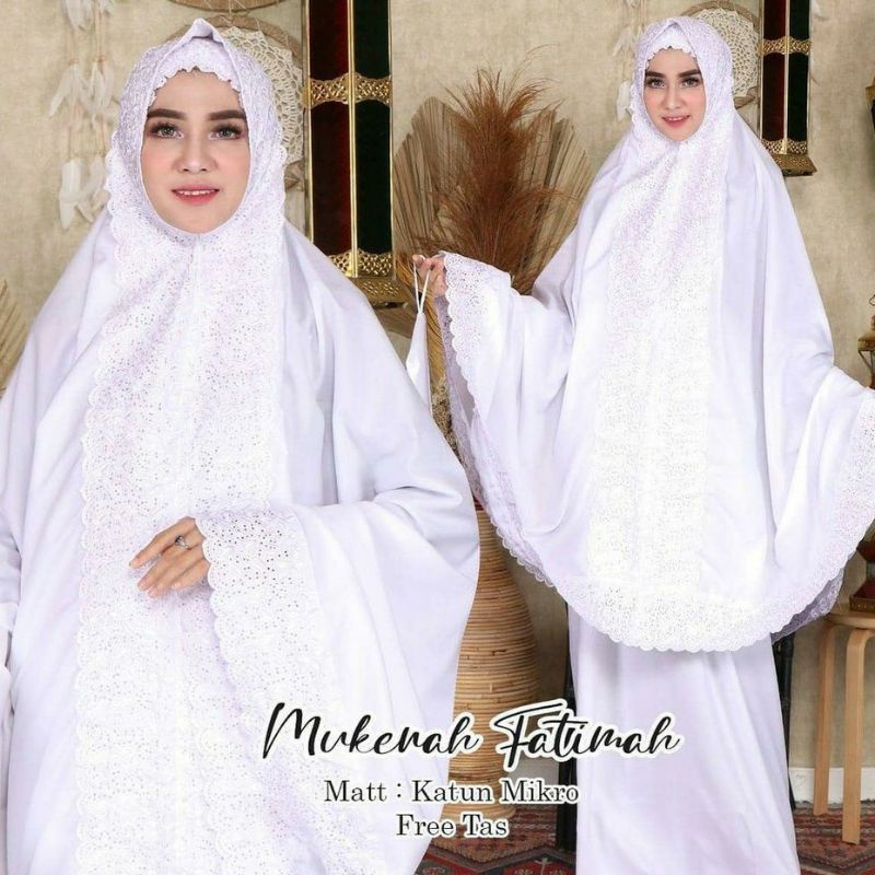 (BISA COD) MUKENA DEWASA FATIMAH KHADIJAH PREMIUM FREE TAS