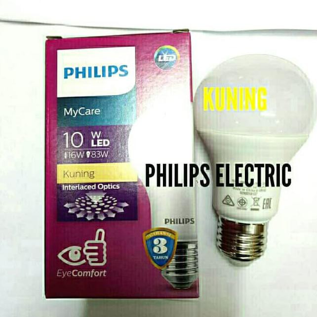 Lampu Led Philips 10 Watt 10Watt 10 W 10W Kuning/Warm White
