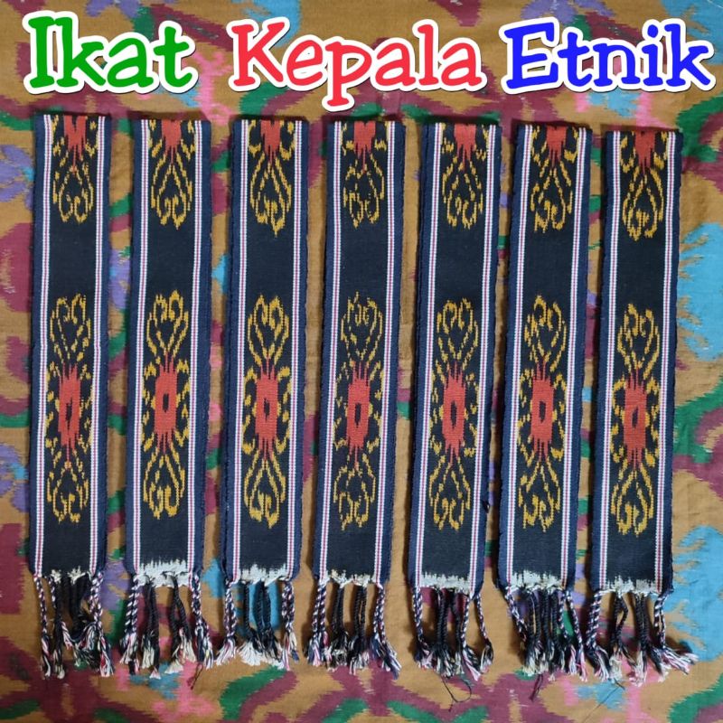 Ikat Kepala Etnik Dayak Kalimantan, kain tenun