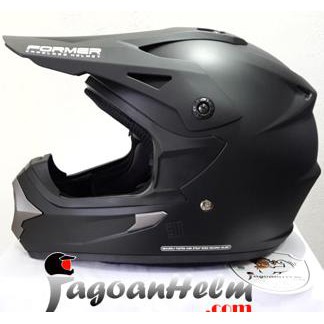CARGLOSS Helm FORMER MX CROSS  |Black DOFF |FullFace FMX TRAIL CARGLOS