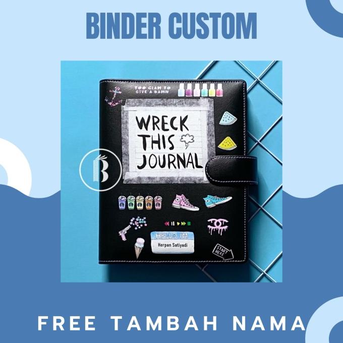

Office & Stationery | Document Organizer | Binder Custom Printing Wreck This Journal Free Tambah Nama A5 B5 A6 | Best Seller