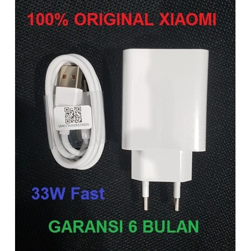 XIAOMI Charger 33W Fast Charging MDY-11-EZ MDY11EZ Type C Pocophone Blackshark Original