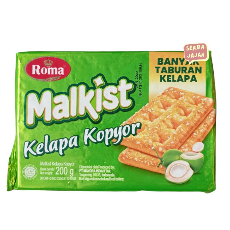 

ROMA MALKIST KELAPA KOPYOR Netto 200g