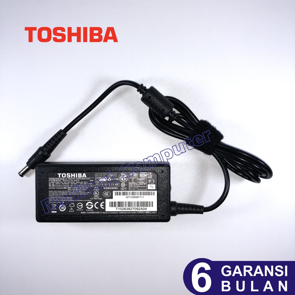 Adaptor Charger Toshiba A300 A300D A305 A305D E100 E105 E200 E205