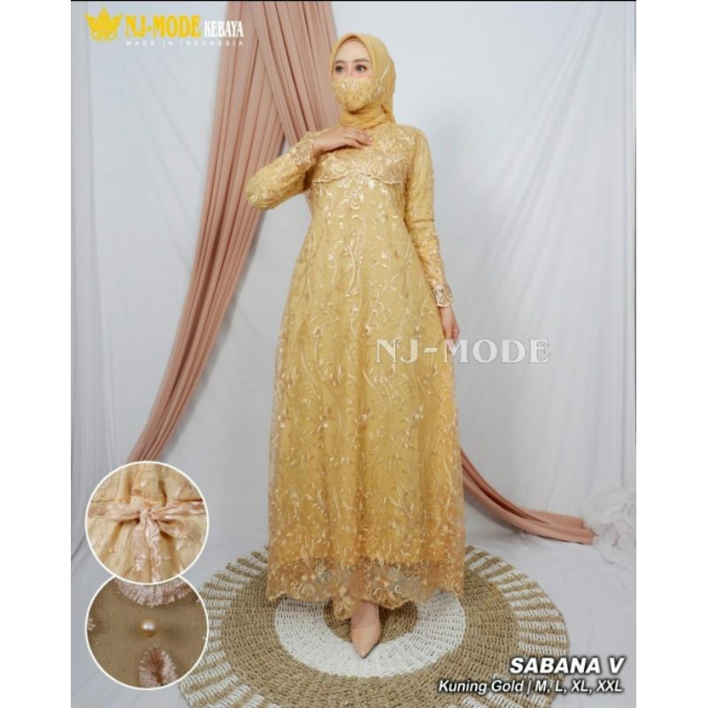 NEW  GAMIS PESTA > KEBAYA TULLE - GAMIS SABANA BY - NJ MODE