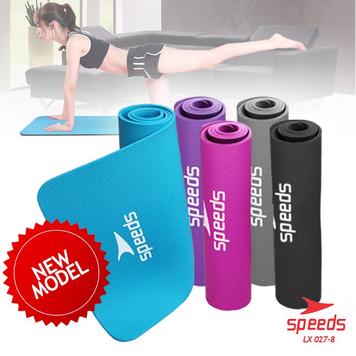 NEW MODEL!!! Matras yoga NBR Speeds 10 MM FREE TAS / Karpet Matras Yoga Senam Olahraga Mat 0274