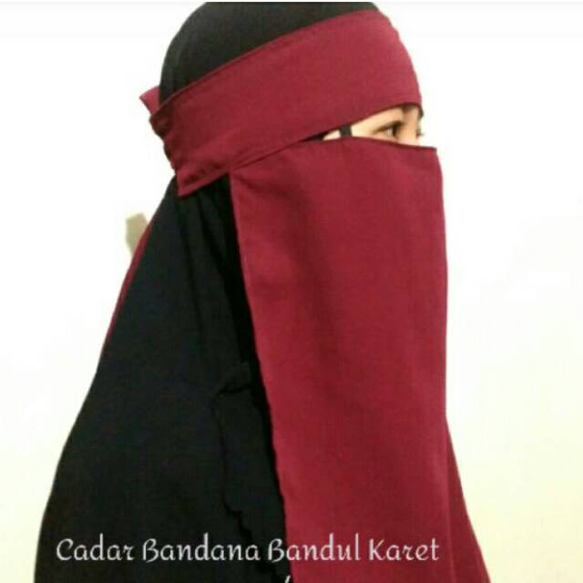 [HUSNA HIJAB] Cadar Bandana Bandul Karet Murah / Cadar Bandana Besar