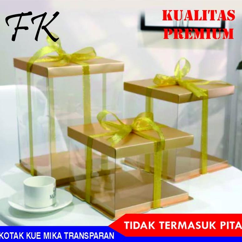 

Cake Box Transparan Kotak Kue Transparan Dus Kue Transparan Uk. 26 Cm