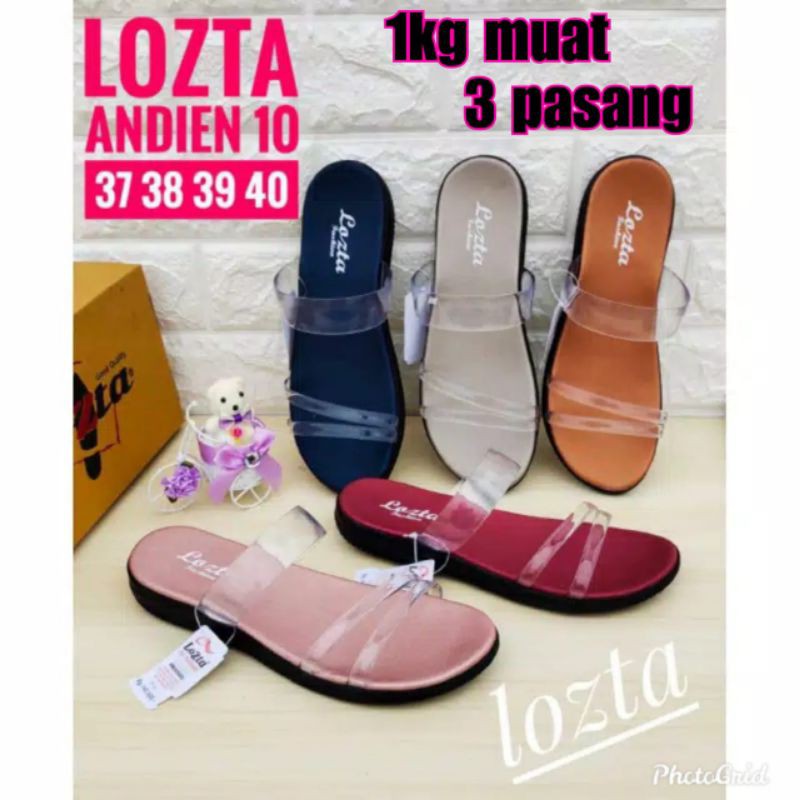 Sandal Andien / Sandal kaca / Sandal Lozta / Sandal cewek / Sandal kekinian