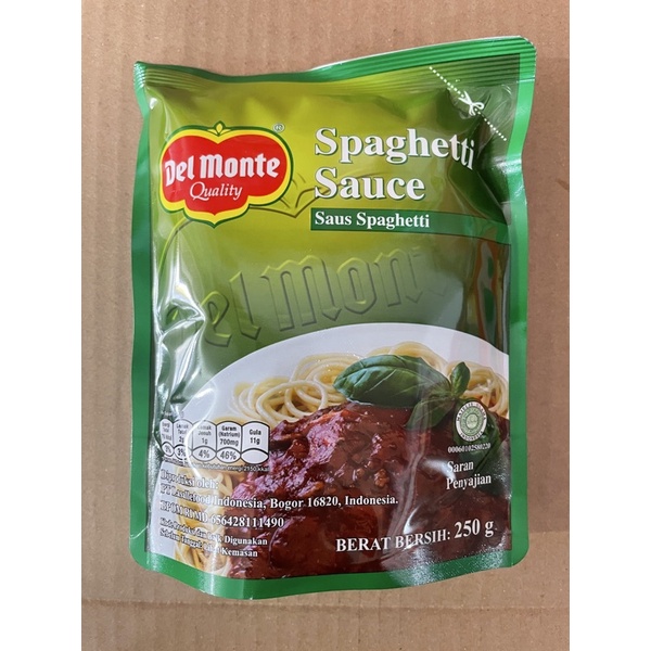 

del monte spaghetti sauce saus 250gr delmonte