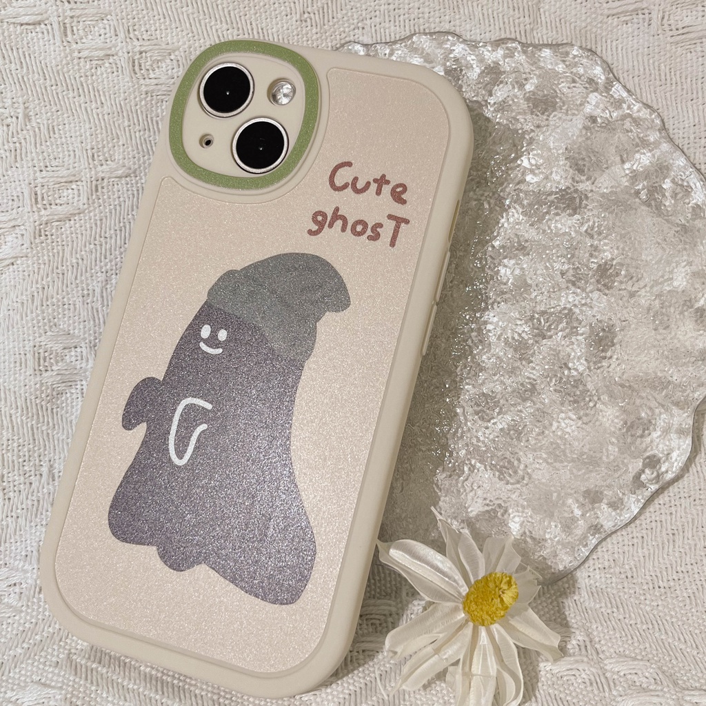 Soft Case TPU Motif Hantu Untuk iPhone 11 13pro 13prm 12 7Plus xs 8Plus XR 7 8 XR 11pro xs Max 12Pro Max