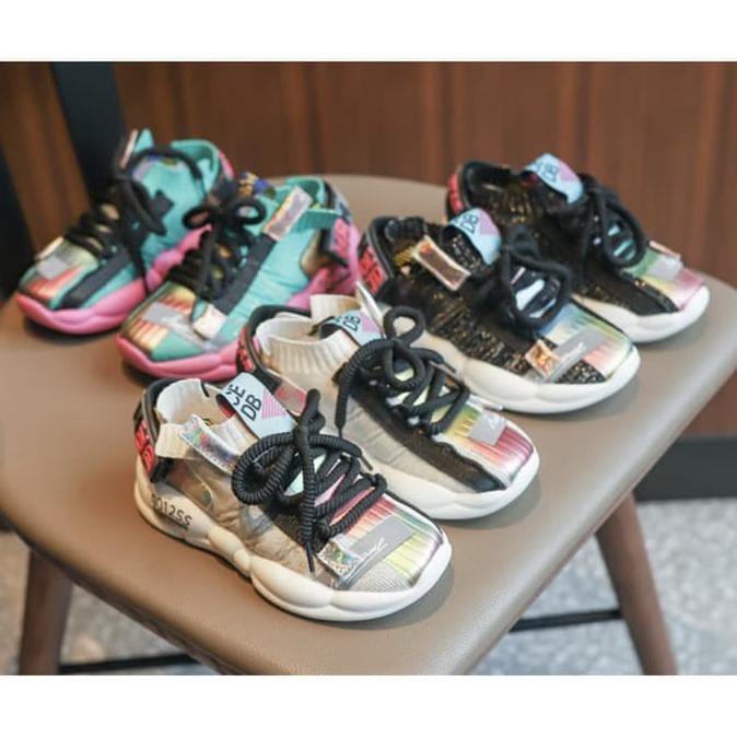 Sepatu Anak Perempuan SNEAKERS import - 27, Hitam DISKON