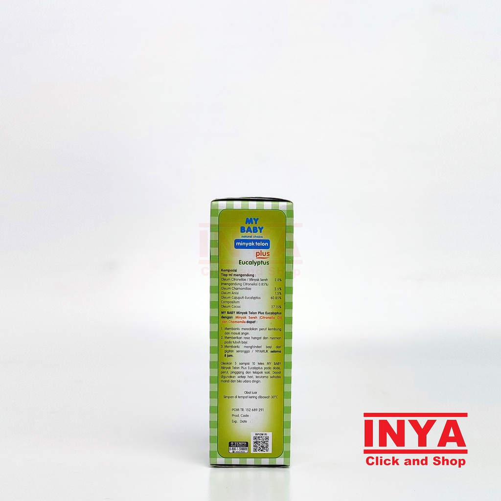 MY BABY MINYAK TELON PLUS EUCALYPTUS 60ml - Baby &amp; Kids