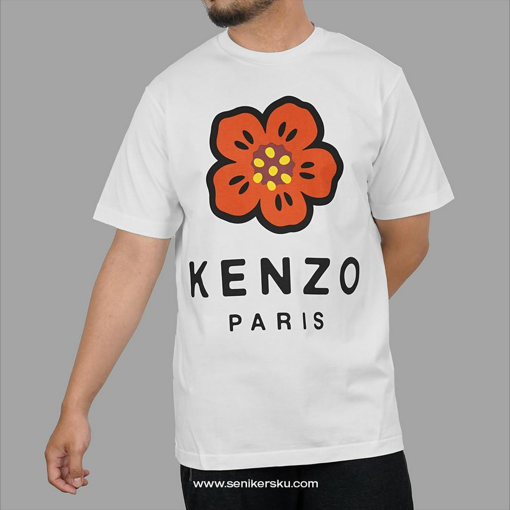 Kenzo Boke Big Flower Loose White Tee