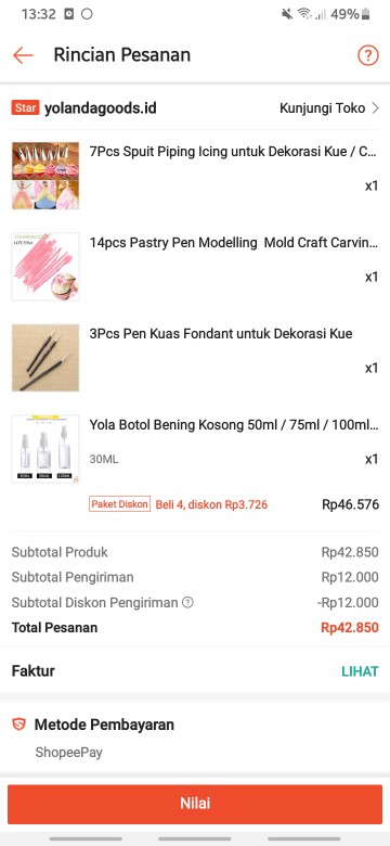 7pcs Spuit Piping Icing Untuk Dekorasi Kue / Cupcake