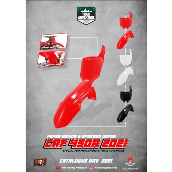 PAPAN NOMOR DAN SPAKBOR CRF 450