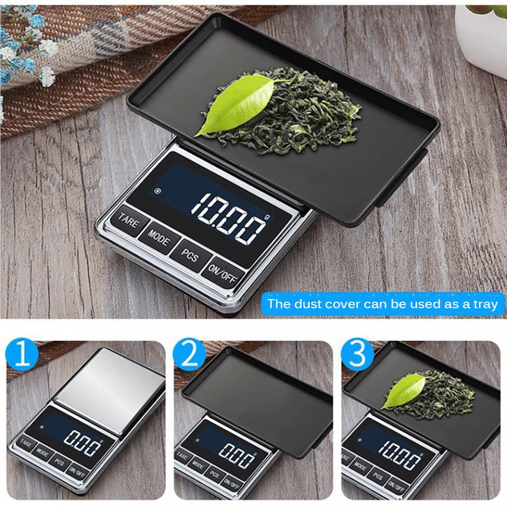 (house2020) Timbangan Digital Mini 200g / 500g X0 01g / 0 1g Untuk Perhiasan Emas / Silver Balance