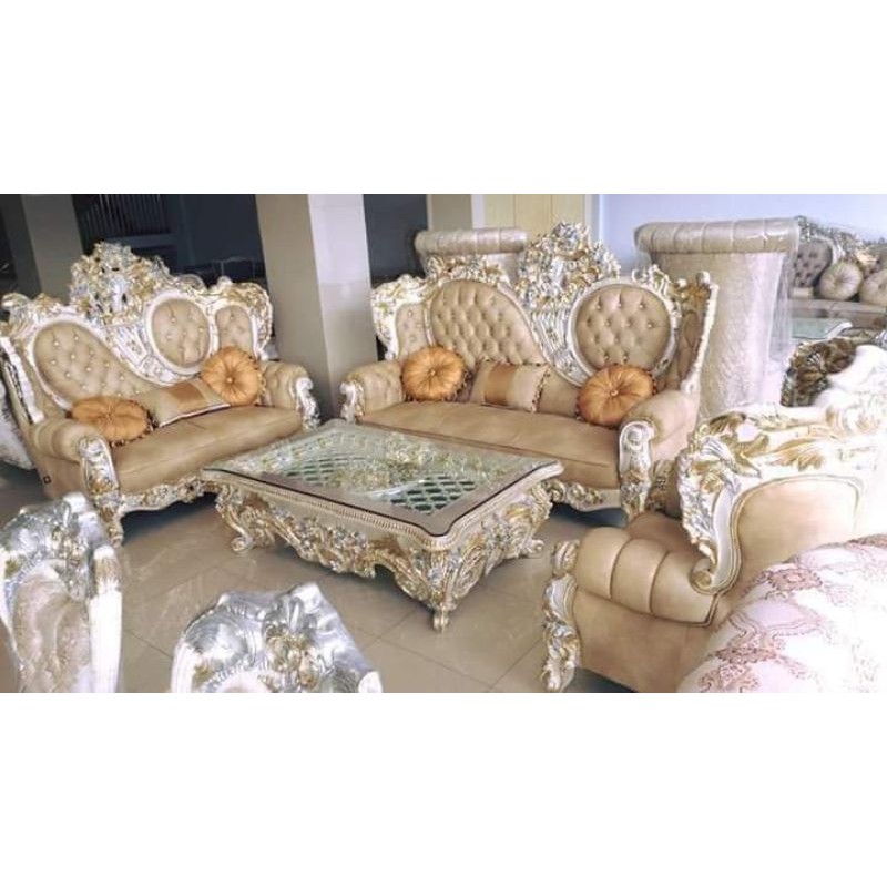 KURSI TAMU SOFA KAYU JATI BELLAGIO MEWAH JEPARA