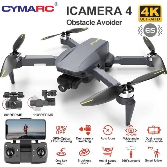 RC Drone Icamera 4 GPS 4K EIS Gimbal 2 Axis Brushless