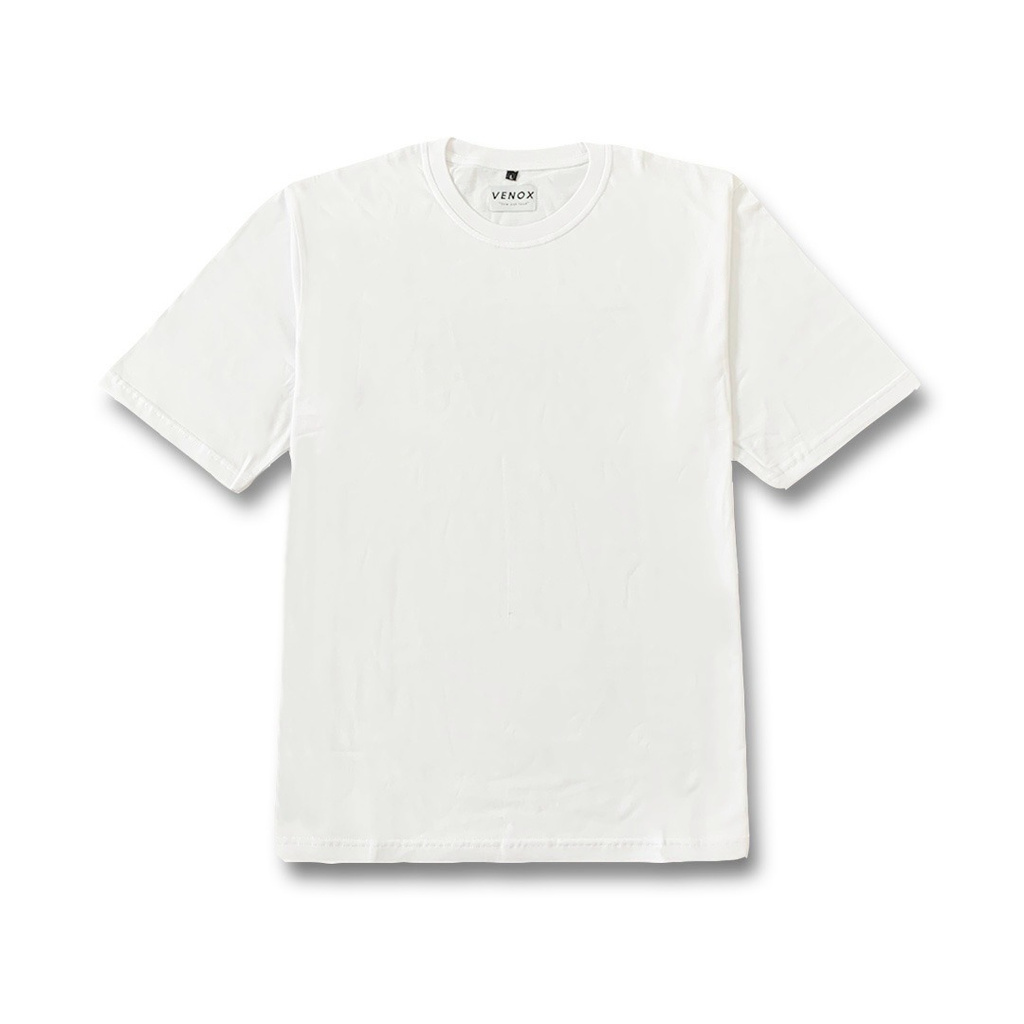 KAOS BAJU OVERSIZED - Kaos Baju Polos Oversize Putih unisex oversized T-shirt WHITE