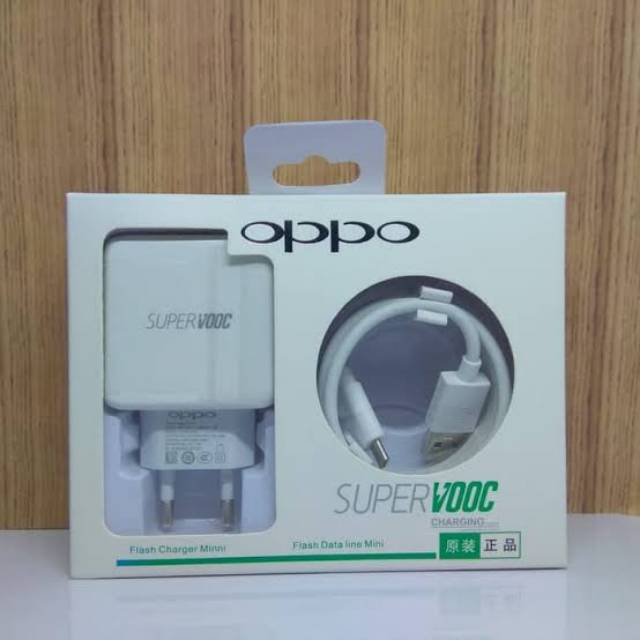 Charger OPPO R17 SUPER VOOC TYPE C ORIGINAL 100% Support Fashcharging