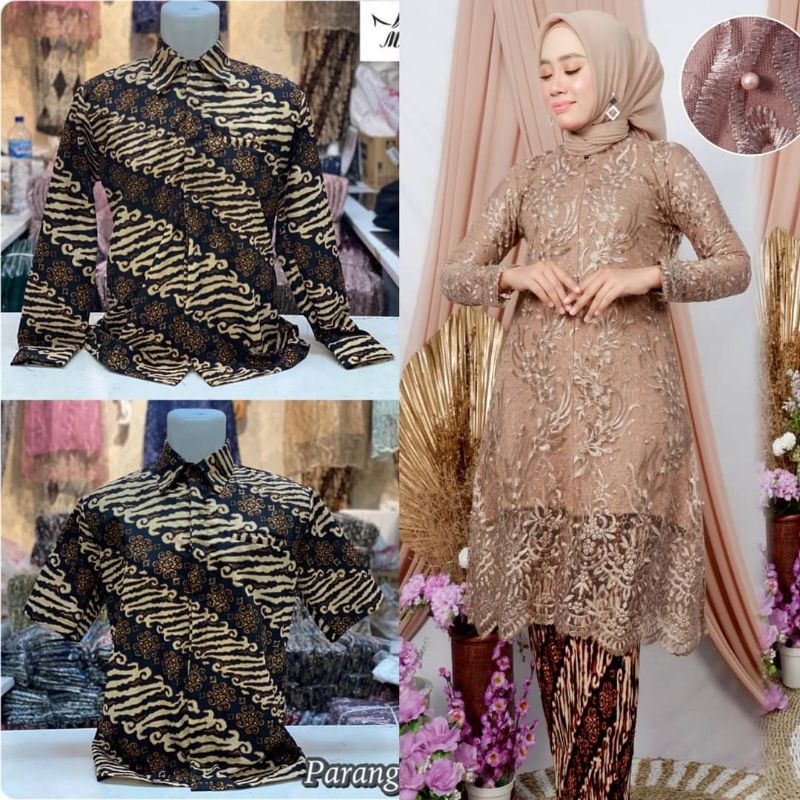 Kebaya Couple Brukat Modern / Set Couple Kebaya / Kebaya Couple Modern / Couple Kebaya Modern