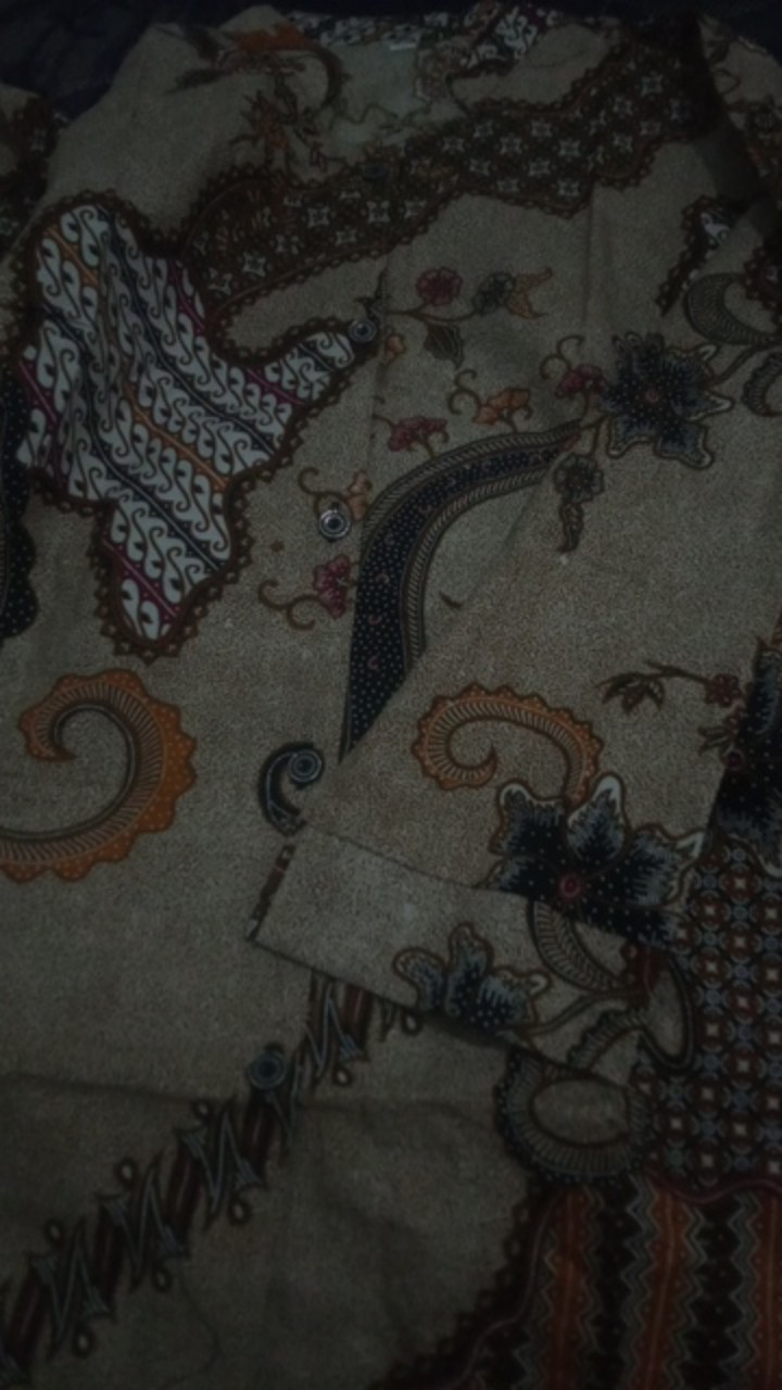 Atasan Batik Wanita / Blouse Batik Wanita Lengan Panjang Blouse Kancing Depan